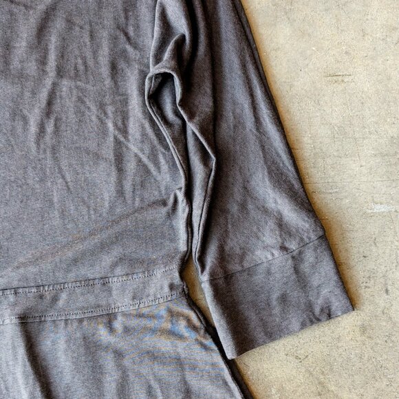 Toad&Co Brown Gray 3/4 Sleeve Fit and Flare Mizdress medium - Picture 4 of 10